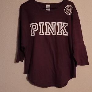 Pink Victoria Secret Woman Shirt